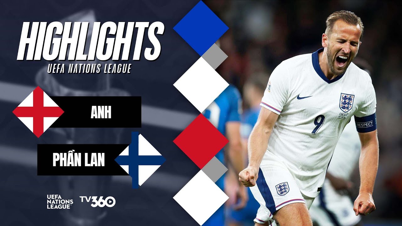 Video highlight Anh vs Phần Lan vòng bảng Nations League 2024/25